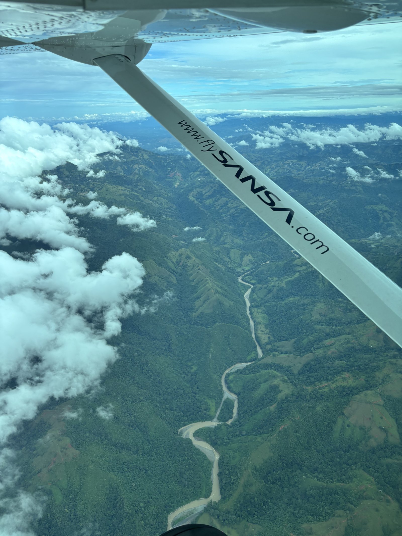 Blick aus Cessna - Costa Rica